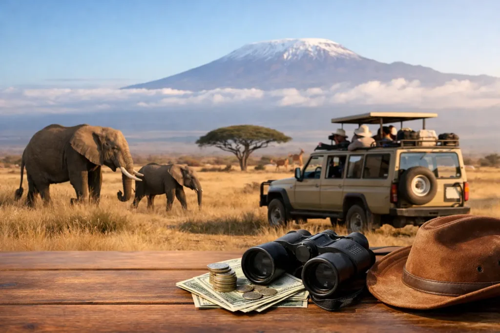 Grandi mandrie di elefanti nel Parco Nazionale di Amboseli con Safari Kenya Travel