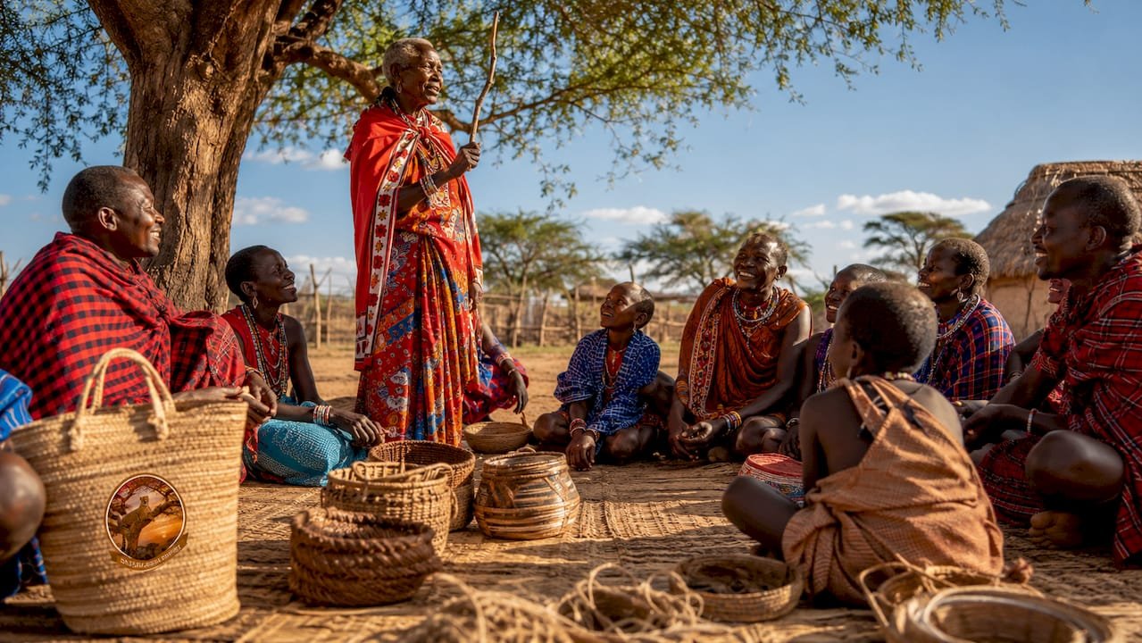 Un gruppo di persone appassionate si confronta sulla tutela della fauna selvatica in Kenya, condividendo idee e iniziative per proteggere gli animali e il loro habitat.