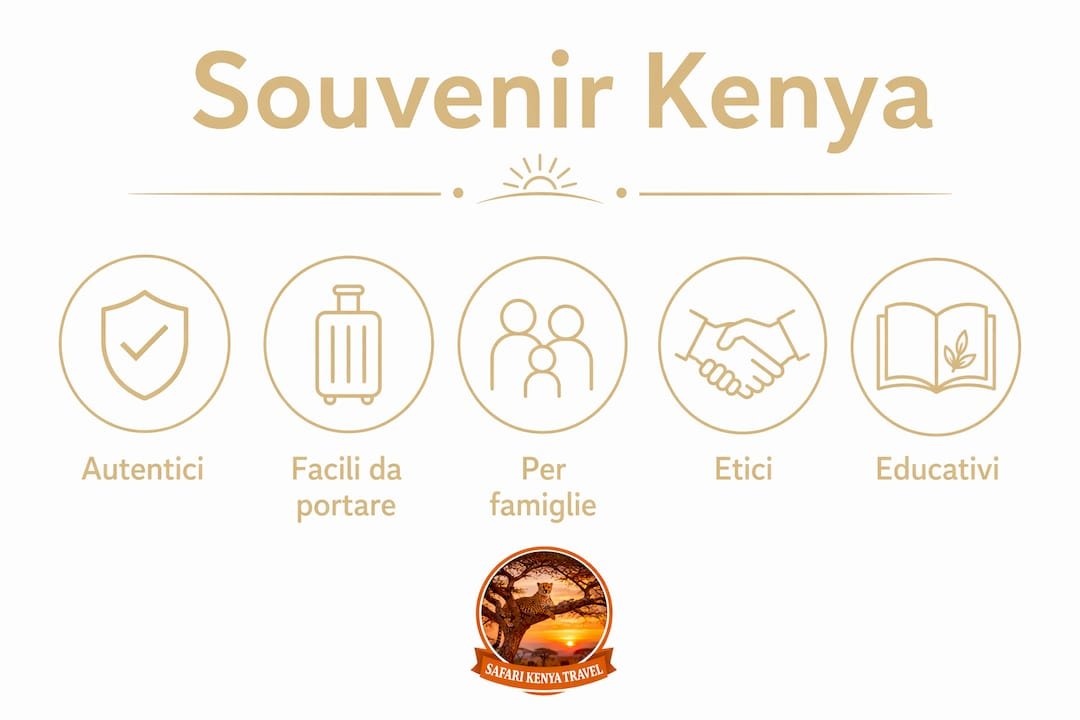Infografica: le caratteristiche imperdibili dei souvenir dal Kenya per il 2026