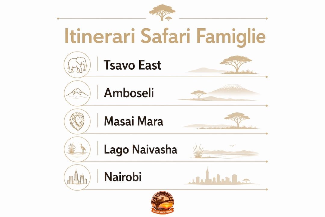 Guida visiva ai migliori safari in Kenya pensati per le famiglie