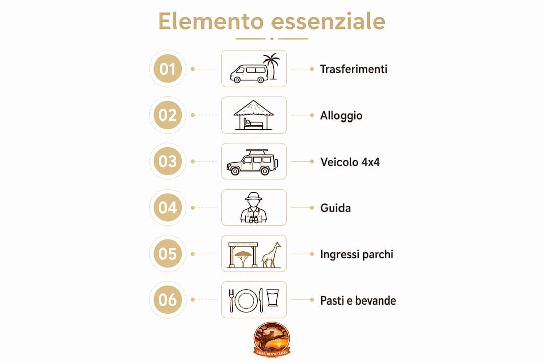 Scopri nell’infografica i 6 must-have di ogni safari