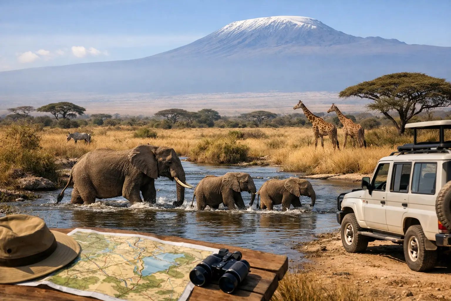 Come visitare Amboseli dal mare senza errori