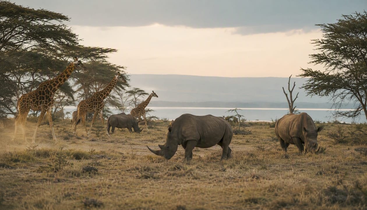 La straordinaria fauna del Lago Nakuru: un incontro ravvicinato con giraffe e rinoceronti
