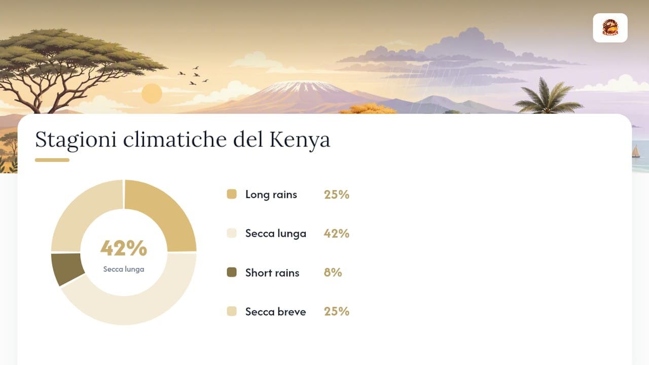 periodo migliore safari Kenya Calendario delle stagioni in Kenya