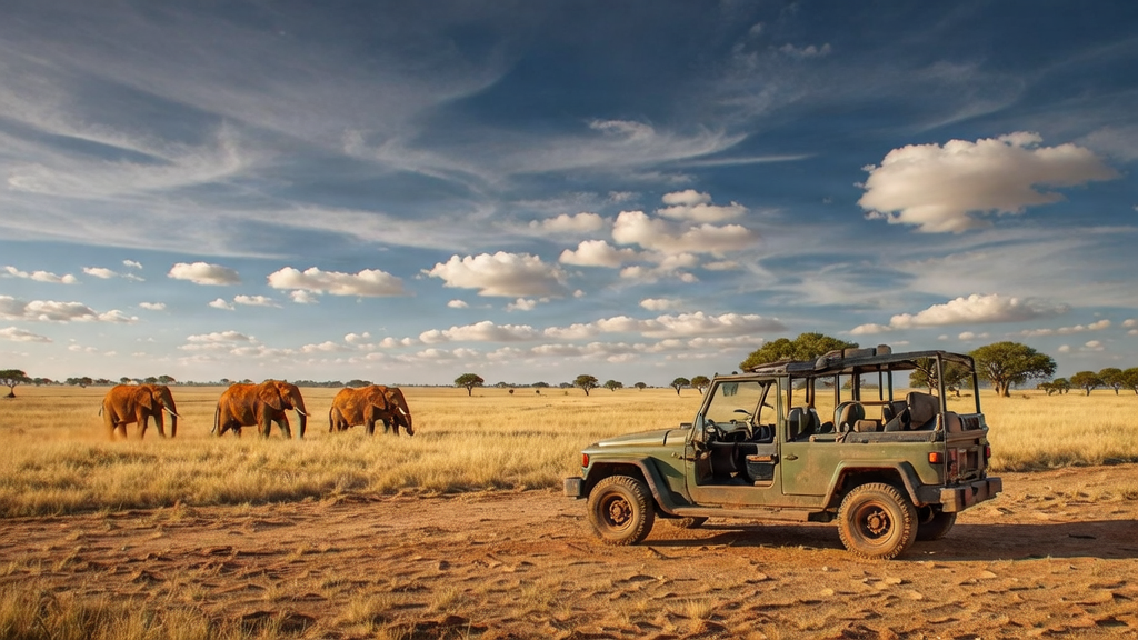 Safari in Tsavo East con elefanti rossi del Kenya Booking Kenya Safari